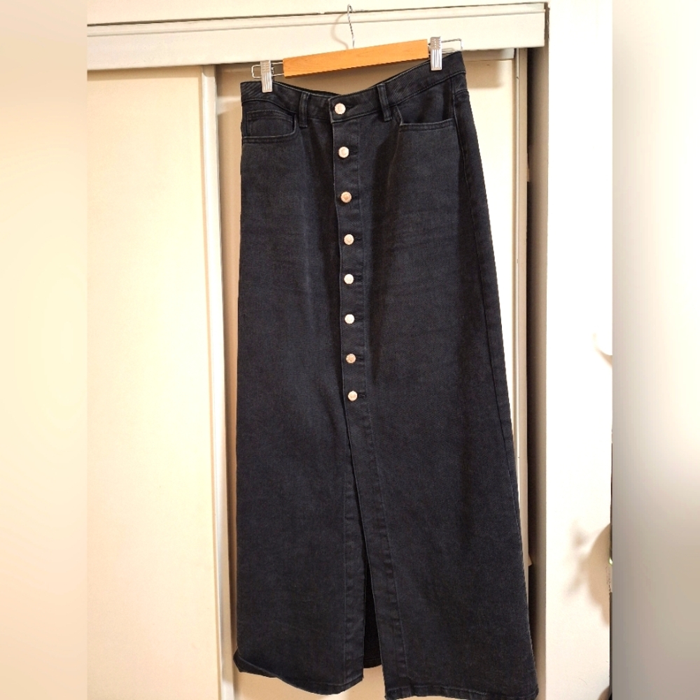 ONLY Black Denim Skirt Size M